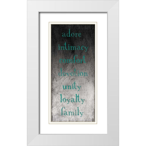 TYPE White Modern Wood Framed Art Print with Double Matting by Grey, Jace