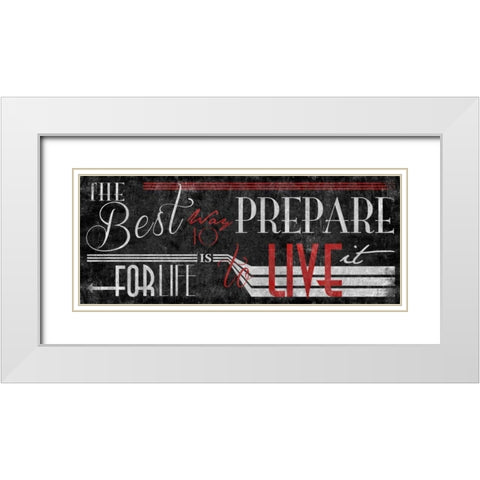 Type Black White Modern Wood Framed Art Print with Double Matting by Grey, Jace