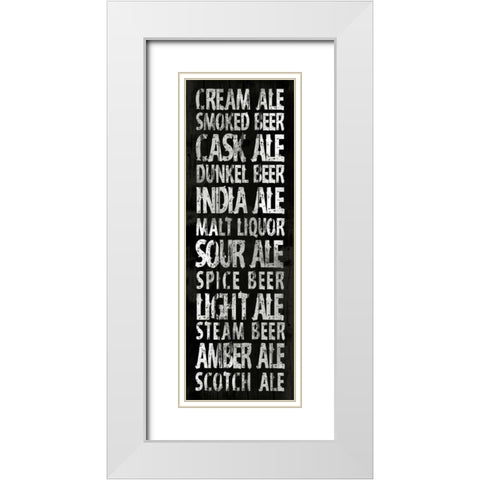 Beer Mate 2 White Modern Wood Framed Art Print with Double Matting by Grey, Jace
