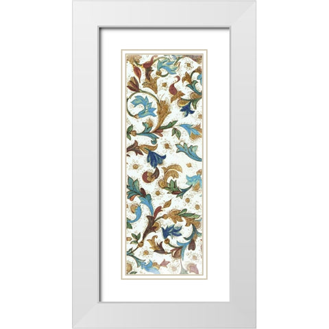 Floral Patterns 2 White Modern Wood Framed Art Print with Double Matting by Grey, Jace