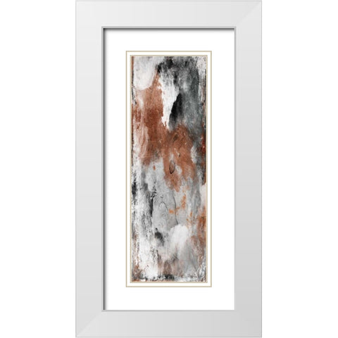 Coffee Abstract White Modern Wood Framed Art Print with Double Matting by Grey, Jace