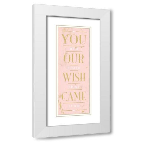 Wish Came True White Modern Wood Framed Art Print with Double Matting by Grey, Jace