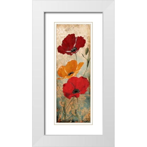Floral Gypsy White Modern Wood Framed Art Print with Double Matting by Grey, Jace