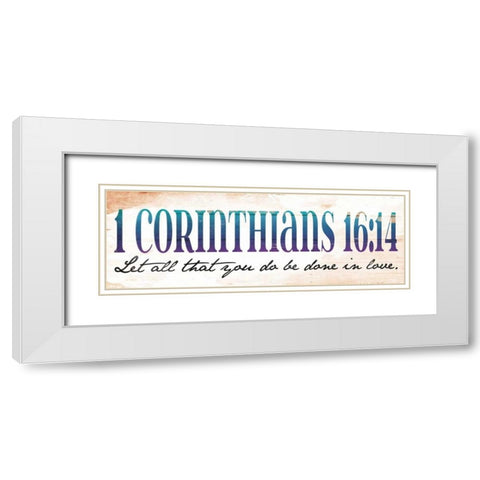 Let All That White Modern Wood Framed Art Print with Double Matting by Grey, Jace