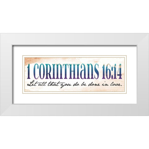 Let All That White Modern Wood Framed Art Print with Double Matting by Grey, Jace