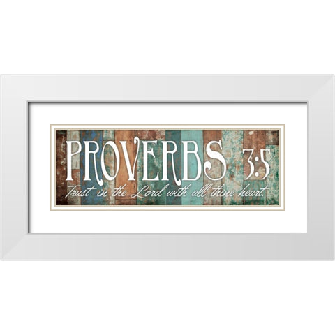 All Thine White Modern Wood Framed Art Print with Double Matting by Grey, Jace