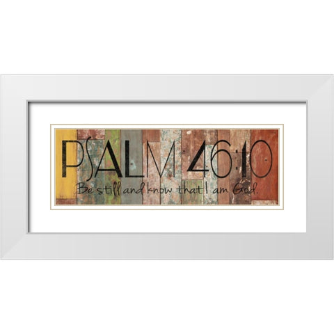 Be Still White Modern Wood Framed Art Print with Double Matting by Grey, Jace