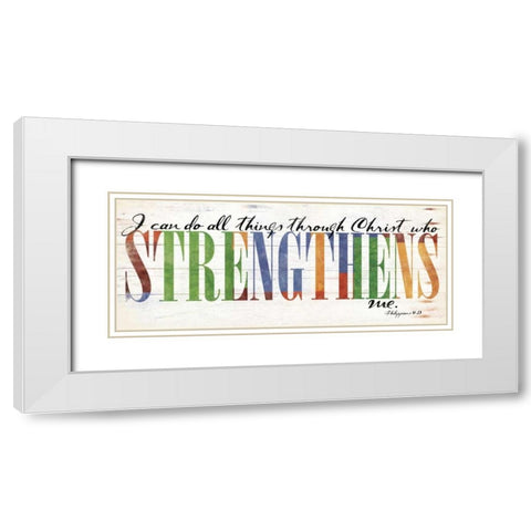 Strengthens White Modern Wood Framed Art Print with Double Matting by Grey, Jace