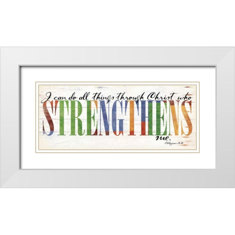 Strengthens White Modern Wood Framed Art Print with Double Matting by Grey, Jace