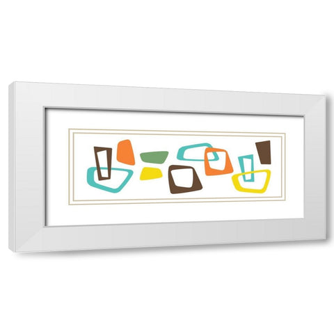 Pattern Pop White Modern Wood Framed Art Print with Double Matting by Grey, Jace