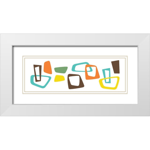 Pattern Pop White Modern Wood Framed Art Print with Double Matting by Grey, Jace