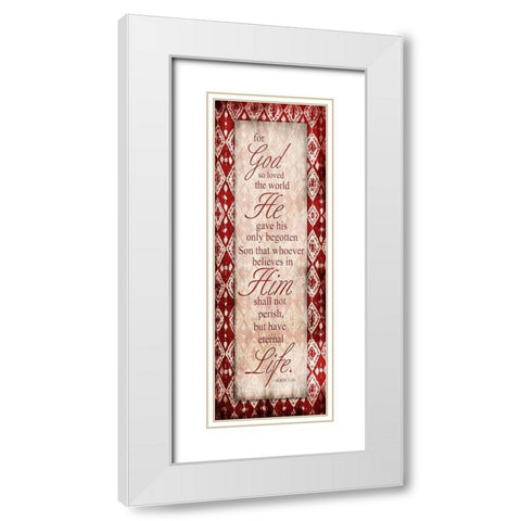 Eternal Life White Modern Wood Framed Art Print with Double Matting by Grey, Jace