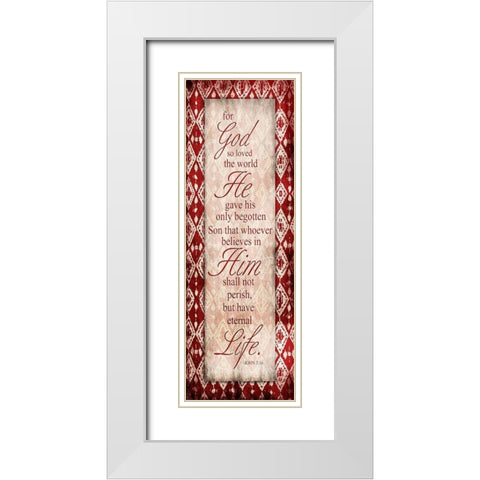 Eternal Life White Modern Wood Framed Art Print with Double Matting by Grey, Jace