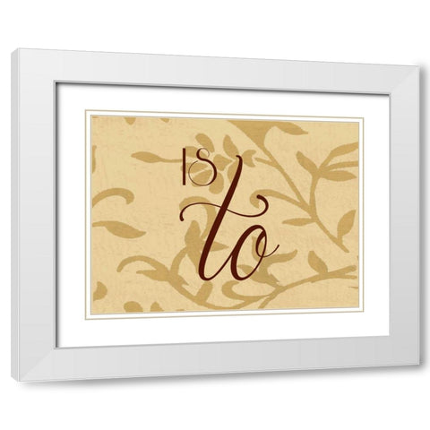 The Best Way E White Modern Wood Framed Art Print with Double Matting by Grey, Jace