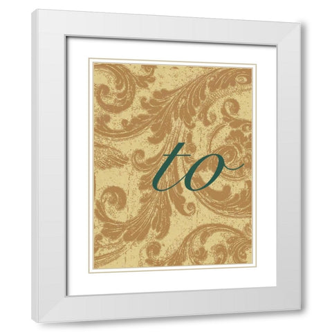 The Best Way G White Modern Wood Framed Art Print with Double Matting by Grey, Jace