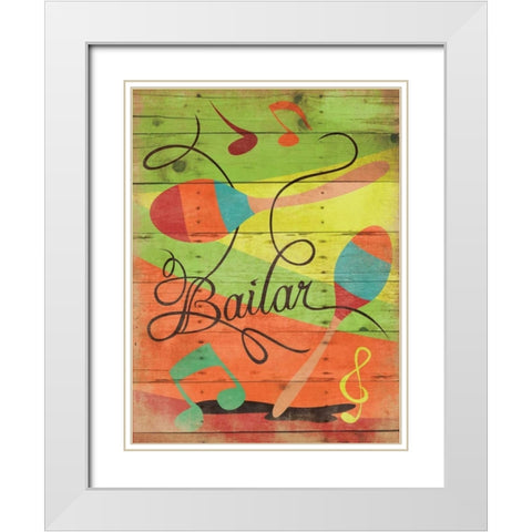 Bailar White Modern Wood Framed Art Print with Double Matting by Grey, Jace