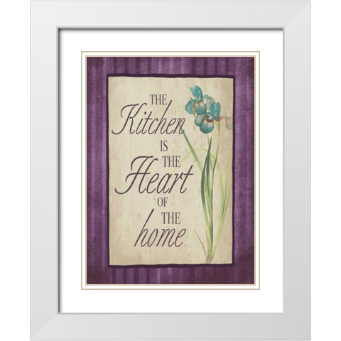 Kitchen Heart of The Home White Modern Wood Framed Art Print with Double Matting by Grey, Jace