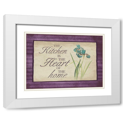 Kitchen Heart of The Home 2 White Modern Wood Framed Art Print with Double Matting by Grey, Jace