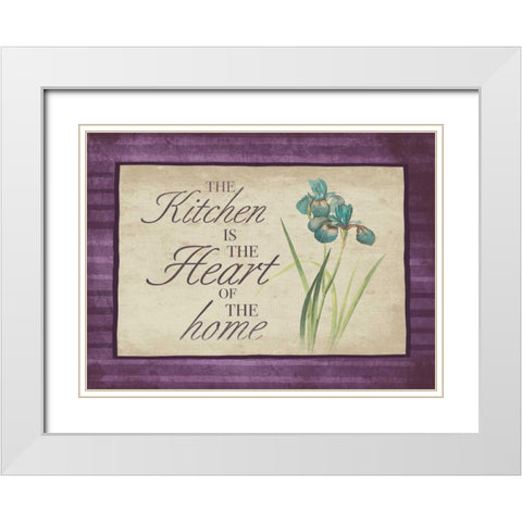 Kitchen Heart of The Home 2 White Modern Wood Framed Art Print with Double Matting by Grey, Jace