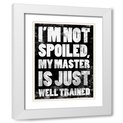 Well Trained 2 White Modern Wood Framed Art Print with Double Matting by Grey, Jace