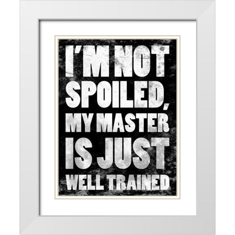 Well Trained 2 White Modern Wood Framed Art Print with Double Matting by Grey, Jace
