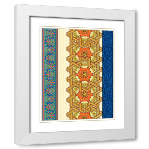Patterns  A White Modern Wood Framed Art Print with Double Matting by Grey, Jace