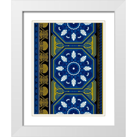 Patterns White Modern Wood Framed Art Print with Double Matting by Grey, Jace