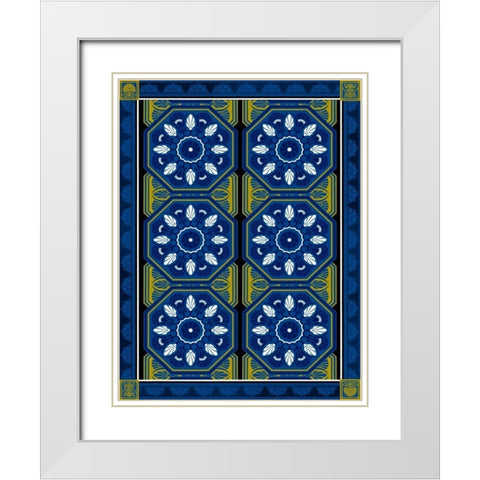 Patterns K2 White Modern Wood Framed Art Print with Double Matting by Grey, Jace