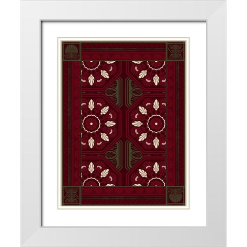 Patterns N White Modern Wood Framed Art Print with Double Matting by Grey, Jace
