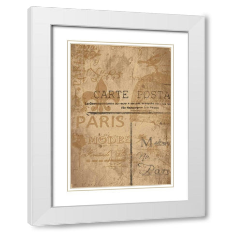 Paris G White Modern Wood Framed Art Print with Double Matting by Grey, Jace
