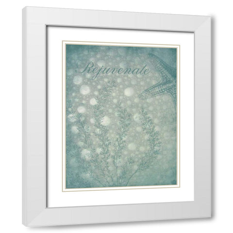 Sea Bath White Modern Wood Framed Art Print with Double Matting by Grey, Jace