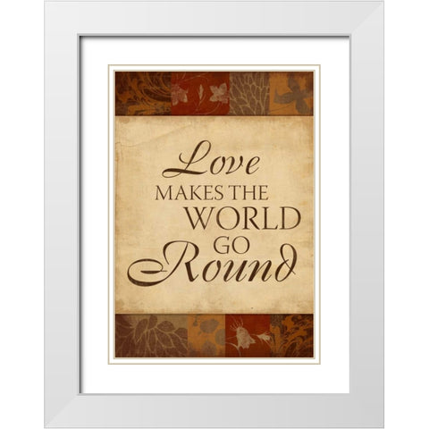Inspirational D White Modern Wood Framed Art Print with Double Matting by Grey, Jace