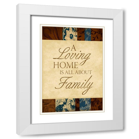 Inspirational B White Modern Wood Framed Art Print with Double Matting by Grey, Jace