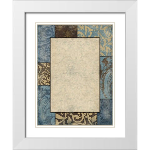 Border White Modern Wood Framed Art Print with Double Matting by Grey, Jace