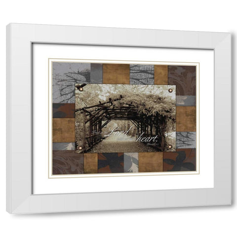 Trust the Lord White Modern Wood Framed Art Print with Double Matting by Grey, Jace