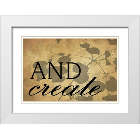 and_create White Modern Wood Framed Art Print with Double Matting by Grey, Jace