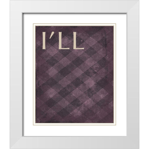 ill White Modern Wood Framed Art Print with Double Matting by Grey, Jace