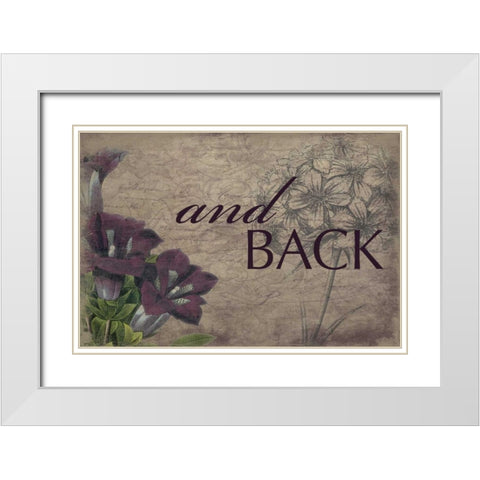 and_back White Modern Wood Framed Art Print with Double Matting by Grey, Jace