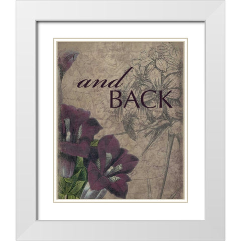 and_back White Modern Wood Framed Art Print with Double Matting by Grey, Jace
