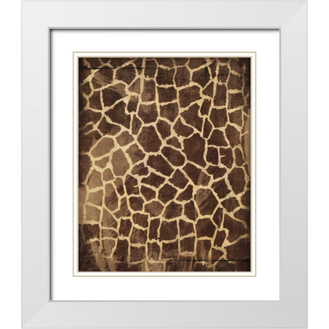 Animal Print 3 White Modern Wood Framed Art Print with Double Matting by Grey, Jace