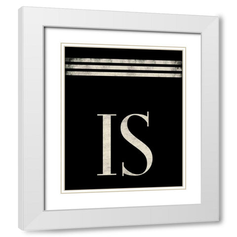 Is White Modern Wood Framed Art Print with Double Matting by Grey, Jace