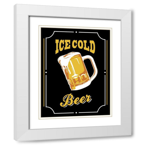 Ice Cold 2 White Modern Wood Framed Art Print with Double Matting by Grey, Jace
