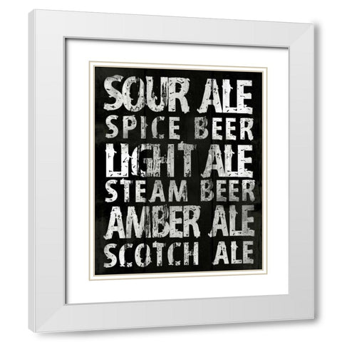 Sour Ale White Modern Wood Framed Art Print with Double Matting by Grey, Jace