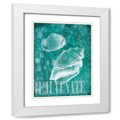 Relax Rejuvenate White Modern Wood Framed Art Print with Double Matting by Grey, Jace