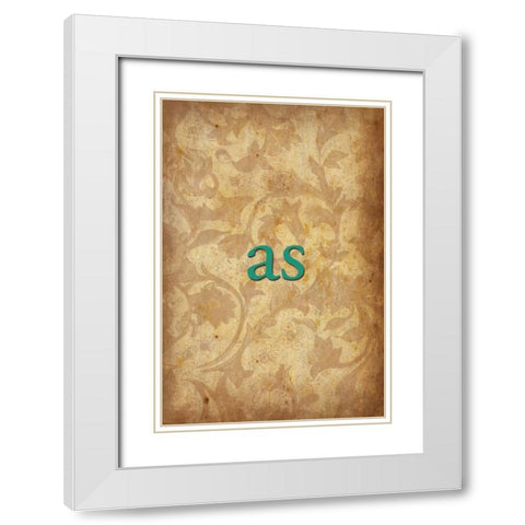 as White Modern Wood Framed Art Print with Double Matting by Grey, Jace