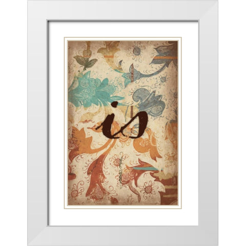 is White Modern Wood Framed Art Print with Double Matting by Grey, Jace