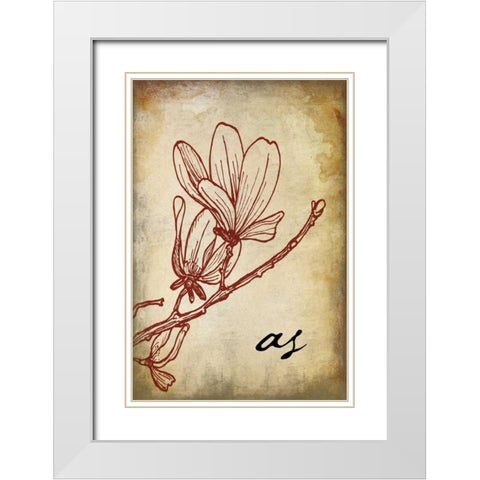 RED_as White Modern Wood Framed Art Print with Double Matting by Grey, Jace