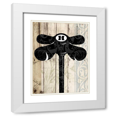 Hot Nob White Modern Wood Framed Art Print with Double Matting by Grey, Jace