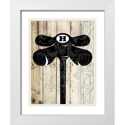 Hot Nob White Modern Wood Framed Art Print with Double Matting by Grey, Jace