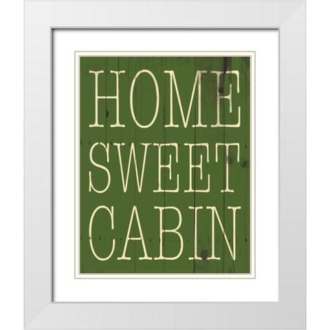 Cabin White Modern Wood Framed Art Print with Double Matting by Grey, Jace